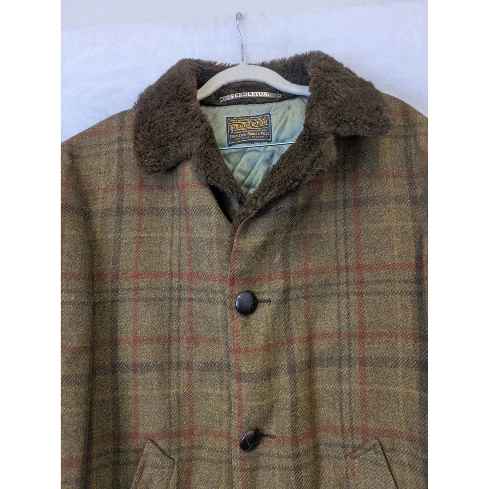 Pendleton‎ VINTAGE 70'S Men's Size XL Wool Plaid Coat